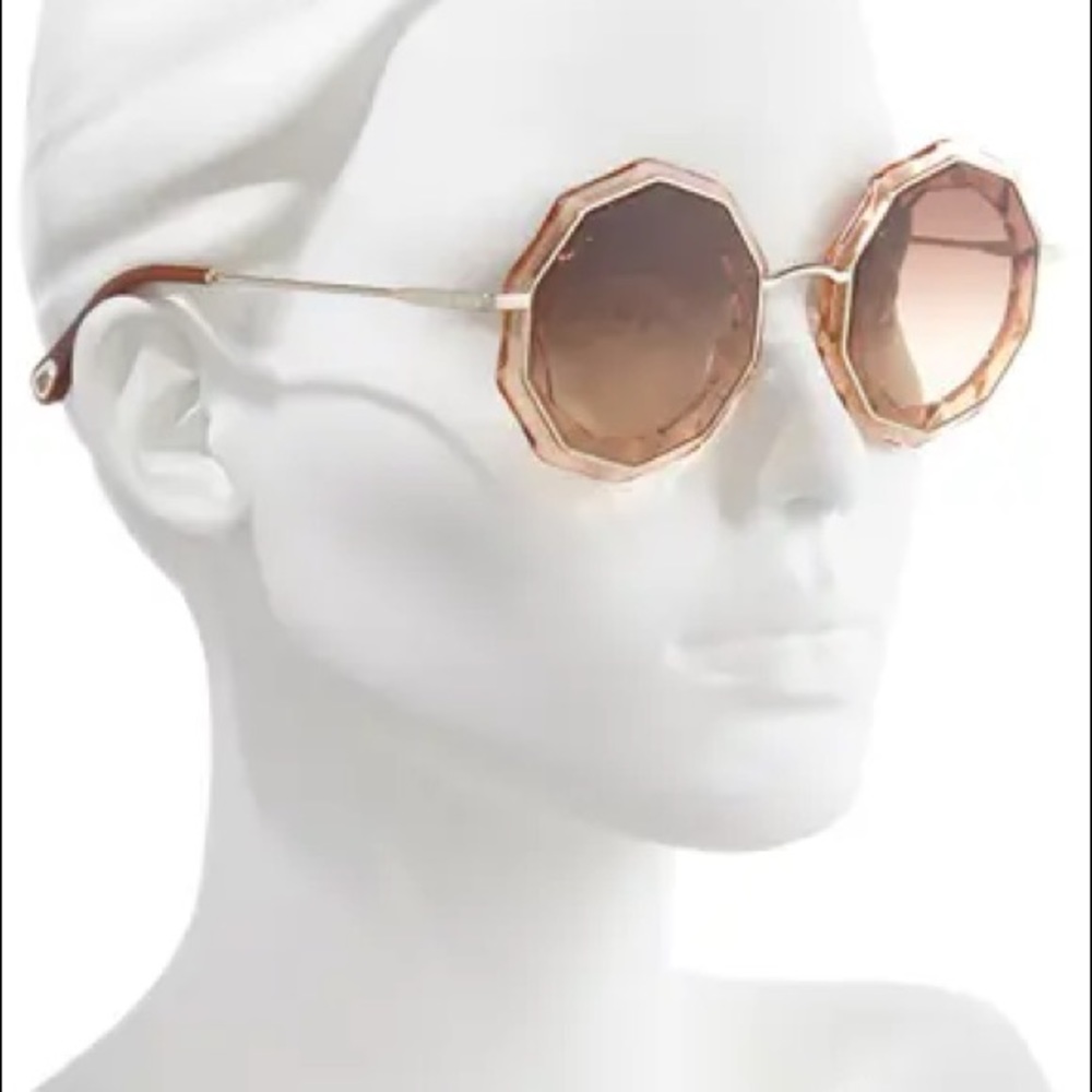 Authentic Chloe CAITE ROUND SUNGLASSES - Picture 7 of 7